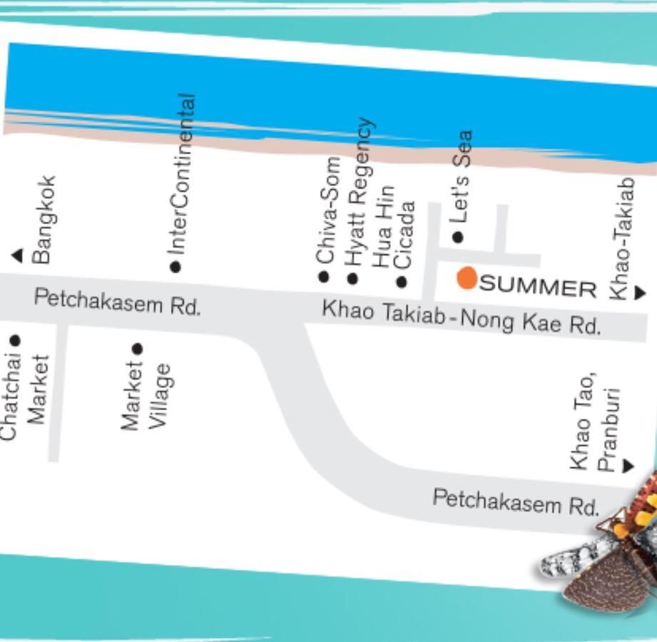 Summer Huahin712,Side Sea View,Near Beach&Cicada,Beautiful Swimming Pool Екстер'єр фото